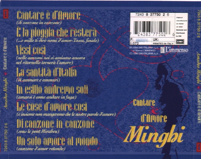 Amedeo Minghi - Cantare è d\'amore - Back.jpg