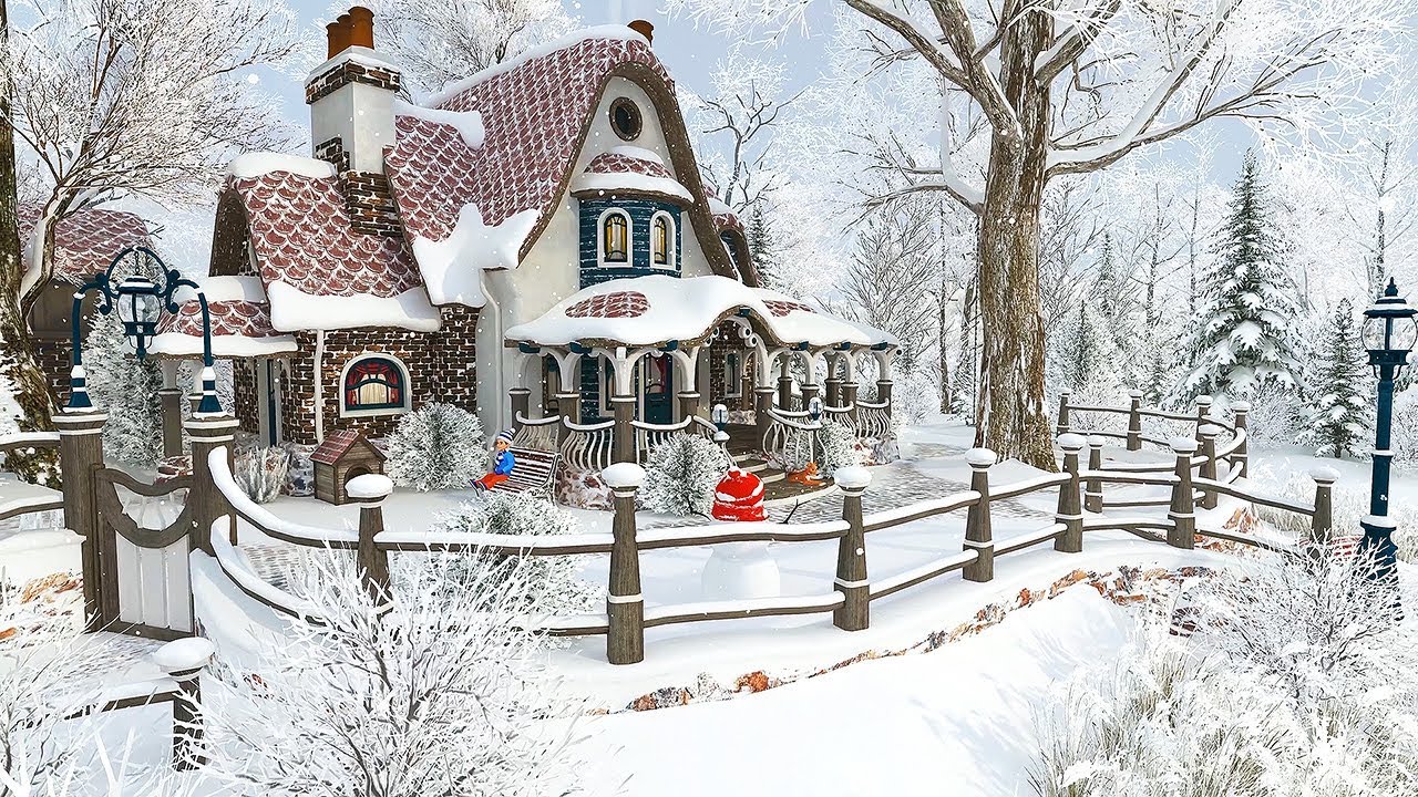 Winter Cottage -Christmas Snowfall Screensaver.jpg
