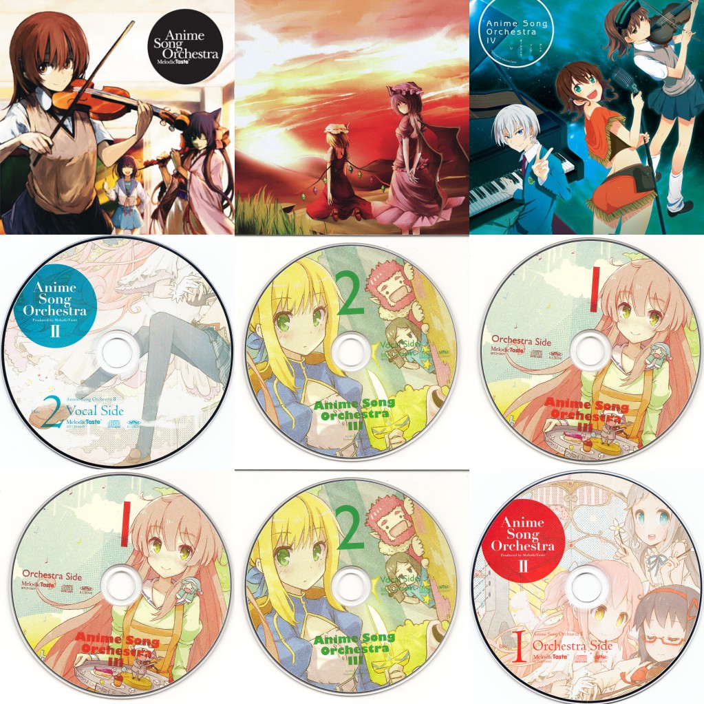 Melodic Taste - Anime Song Orchestra(I – II – III – IV) 9CD(FLAC