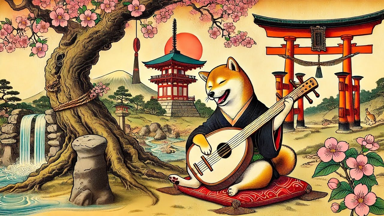 C1.Japanese Shamisen 三味線 X Lofi X Shiba Dog【喵獸戲畫】Relaxing Background Mu.jpg