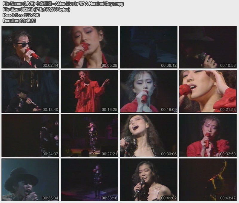 (LIVE) 中森明菜 - Akina Live in '87 A Hundred Days.jpg