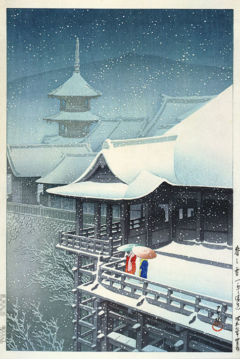 Spring Snow at Kiyomizu, Kyoto 1932.jpg
