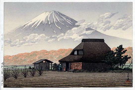 Mount Fuji from Narusawa (brown) 1936.jpg