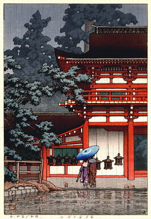 Rain at Kasuga Shrine, Nara 1933.jpg